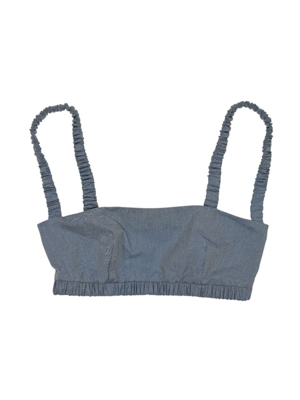 CSFC Ruched Crop Top in Blue